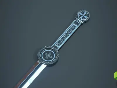 Throwing Dagger Low-poly 3D model