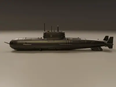 submarine 3D print model order