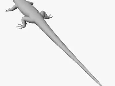 Low Poly Lizard Low-poly 3D model