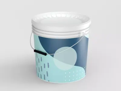 14L - Plastic paint Can 3D model 3D model