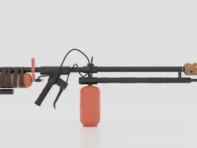 flamethrower Gun  3D model