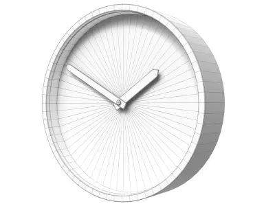 Newgate Luggage Wall Clock Iconic Industrial Railway Design Low-poly 3D model