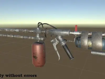 Flamethrower grenade launcher 3D model