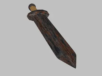 Rusty Sword Low-poly 3D model purchase
