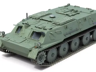 Fire Support Military Vehicle  Low-poly 3D model