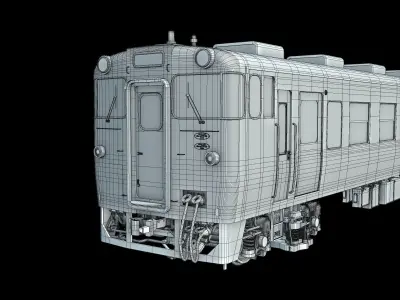 JNR KIHA Series 40 Low-poly 3D model