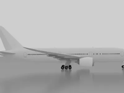 Boeing 777-200ER 3D model