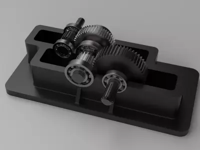 Reduction GearBox 3D model
