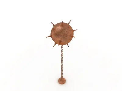 Rusty Underwater Mine Low-poly 3D model purchase