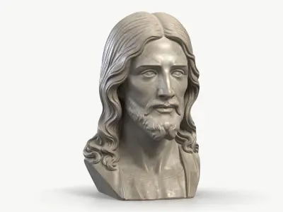 Jesus Bust 1 3D model