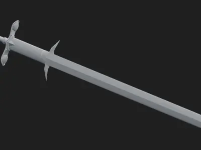 Zweihander - Two Handed Sword 3D model