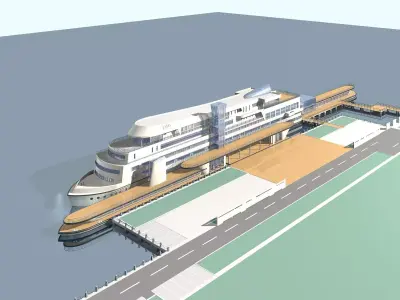 Wharf 001 3D model