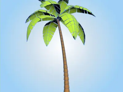 Cartoon Palm 3D model