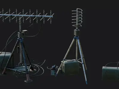 Modular Kit Jungle Props Low-poly 3D model