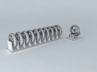 Expositor tires Free 3D model
