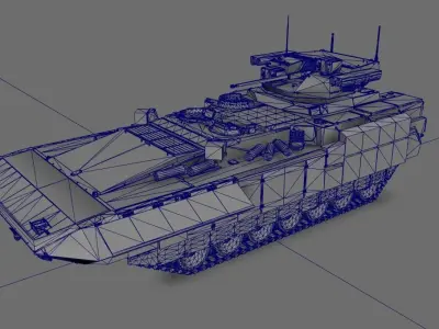 T-15 Armata Free 3D model