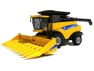 Combine and Harvesters Models 3D Model Pack