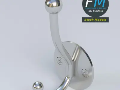 Coat hook 1 3D model