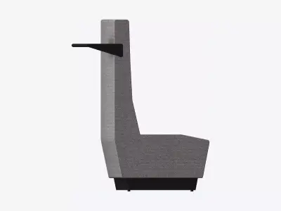 Seating - Contemporary - Blume - Extension - High Back Low-poly 3D model