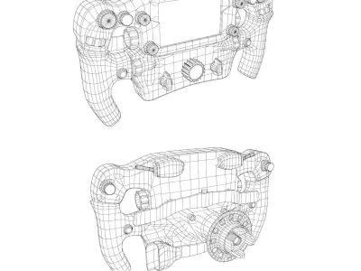 2026 Ferrari F1 Steering Wheel Low-poly 3D model