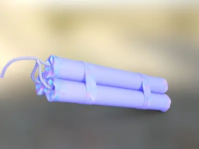 dynamite Low-poly 3D model