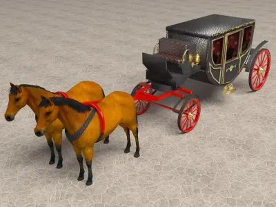 Lux Carriage 4K 3D model