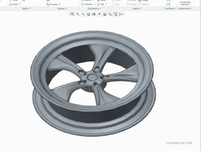 Wheel01 wheel Inventor Free 3D model