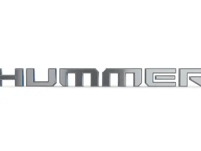 hummer new logo 3D model