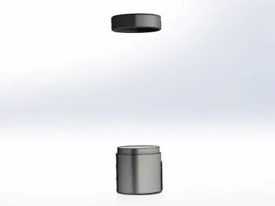 Base com Tampa Schneider XVBC21 Base with Cover 3D model