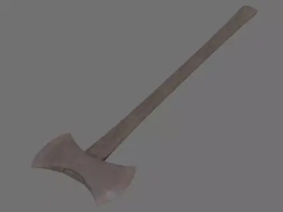 Axe 1B Low-poly 3D model
