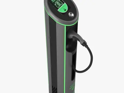 Electric Vehicle Charging Station 5 3D model purchase