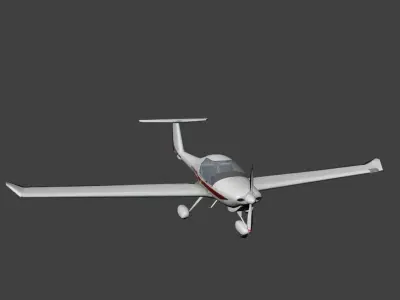 Diamond DA20 Katana Free low-poly 3D model