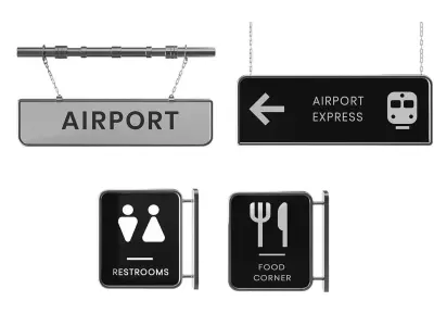 Airport Navigation Set 03 3D model