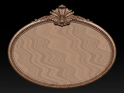 Classic Carved Mirror Frame 3D print model