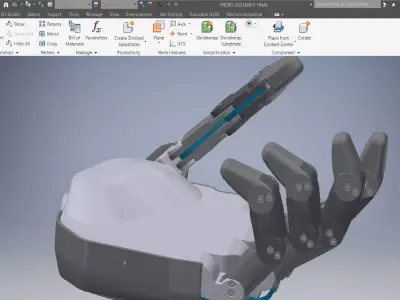 Robot Hands 3D Model 3D model