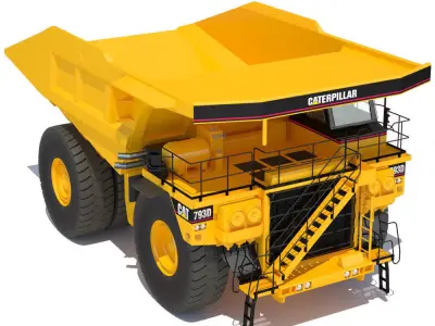 Rigid Dump Truck Cat 793D 3D model
