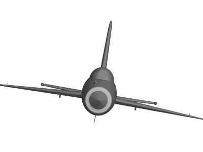 MiG-21 fighter jet flying in sky 3D model