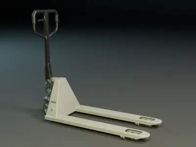 Hydraulic Hand Pallet Truck PBR Low-poly 3D model
