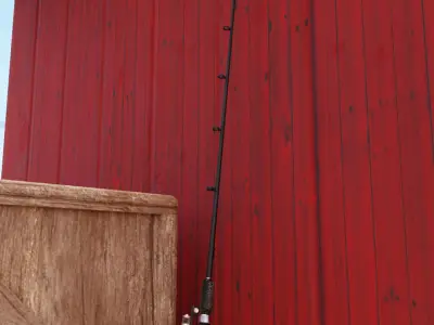 Animated Fishing Rods Low-poly 3D model