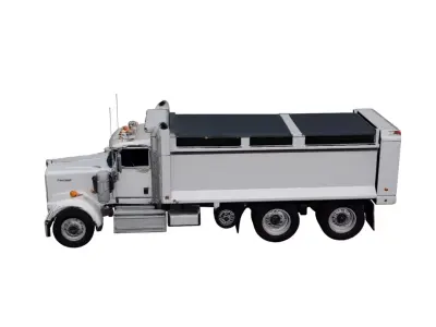 Kenworth W900 Retail Delivery Truck 3D Model 3D model
