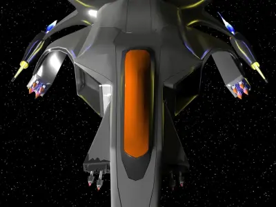 3D model of space ship 3D model