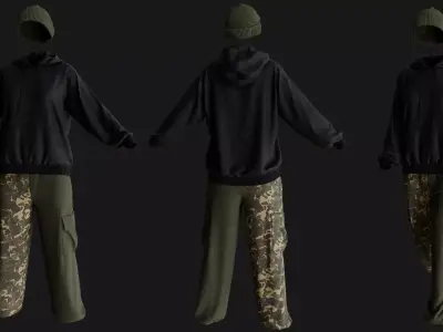 2 Tactical outfits vol04 3D model