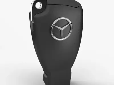 Premium Luxury Car Key Fob Ultra Detailed Scan Model 3D model