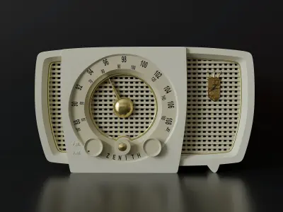 Vintage table receiver 59 3D model