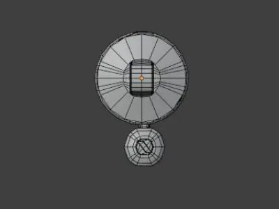 Shock with Gas Chamber Low-poly 3D model