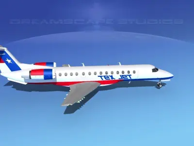Embraer ERJ-135 TexJet 3D model