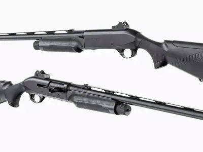 Benelli M2 Shotgun Low-poly 3D model purchase