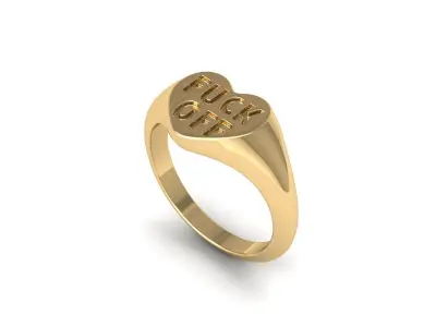 Fuck off Ring 3D print model