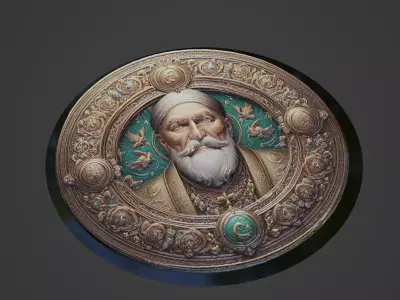 Mehmed the Conqueror Medallion 3D print model buy