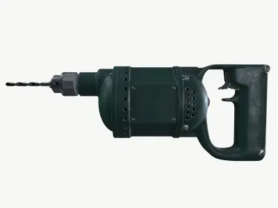 Old Drill machine 3D model
